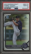 2022 Bowman Chrome Refractor Gabriel Hughes Rockies RC Rookie PSA 10 GEM MINT💎