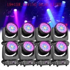 285W RGBW 19LED Zoom Moving Head Beam Light Stage DMX for DJ Party BAR Halloween