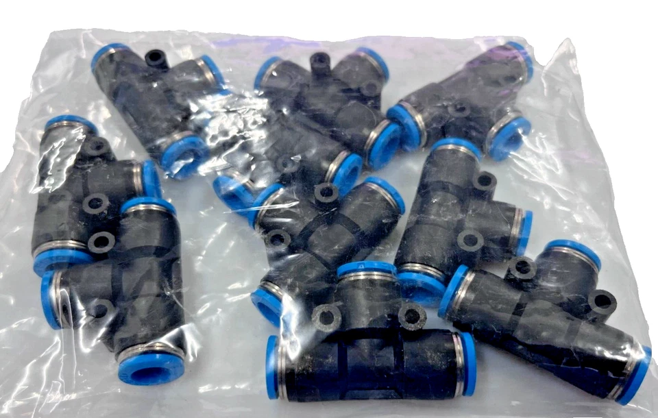 Bag of 10 FESTO QST-8 153130 Push-in T-connector Pneumatic Tee 8 mm tube - Image 2 of 2