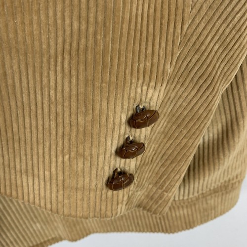 VTG Hunter Haig Mens 42 Caramel Brown Corduroy Sport Coat Blazer See Description - Picture 8 of 10