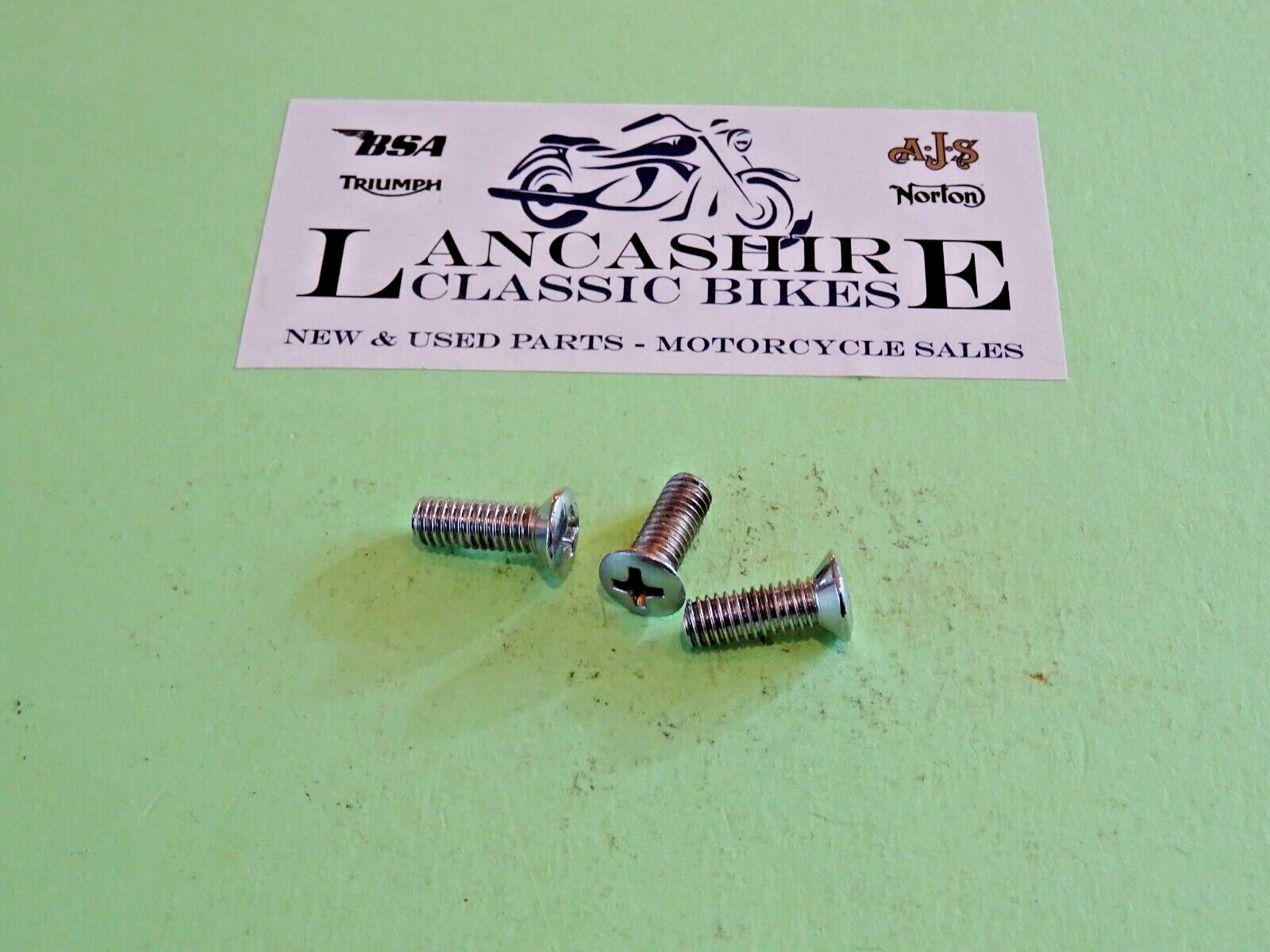 82-4129 TRIUMPH T120 TR6 BONNEVILLE 1968-72 ALTERNATOR ROTOR COVER SCREWS F4129