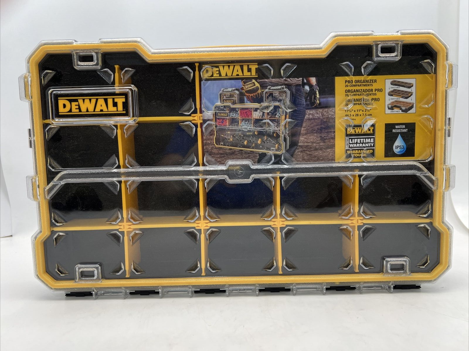 DeWALT 20 Compartment Small Parts Pro Organizer DWST14830 New