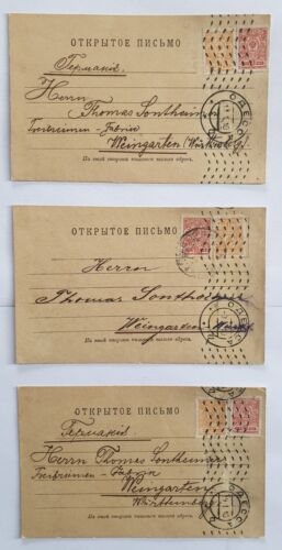 3 x postal Toda Ucrania con 2 marcas cada una - de Odessa a viñedo 1910 - Imagen 1 de 7