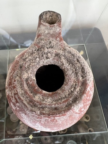Ancient Roman Samian Red Ware Oil Lamp - Undecorated - Circa 1st Century A.D. - Picture 7 of 7