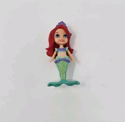 Disney Princess Mini Toddler Little Mermaid Ariel 3'' Doll Figure Cake Topper