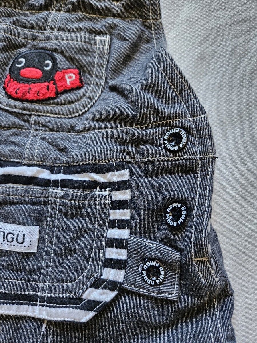 【少しの値下げ可能！】1930s overall mountain pocket Vintage Japanese Pingu in the City Penguin toddler overall