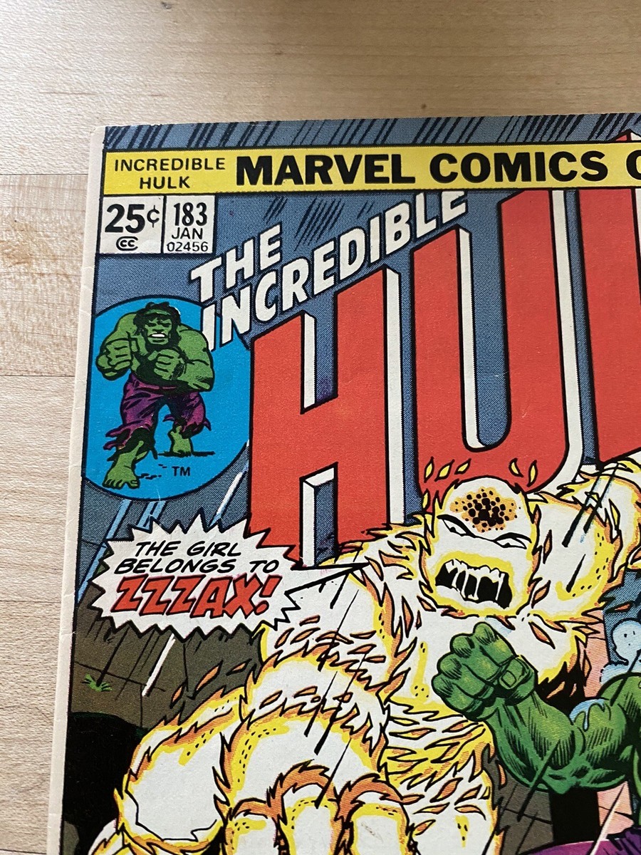 INCREDIBLE HULK #183 - RETURN OF ZZZAX! MARVEL COMICS, BRUCE