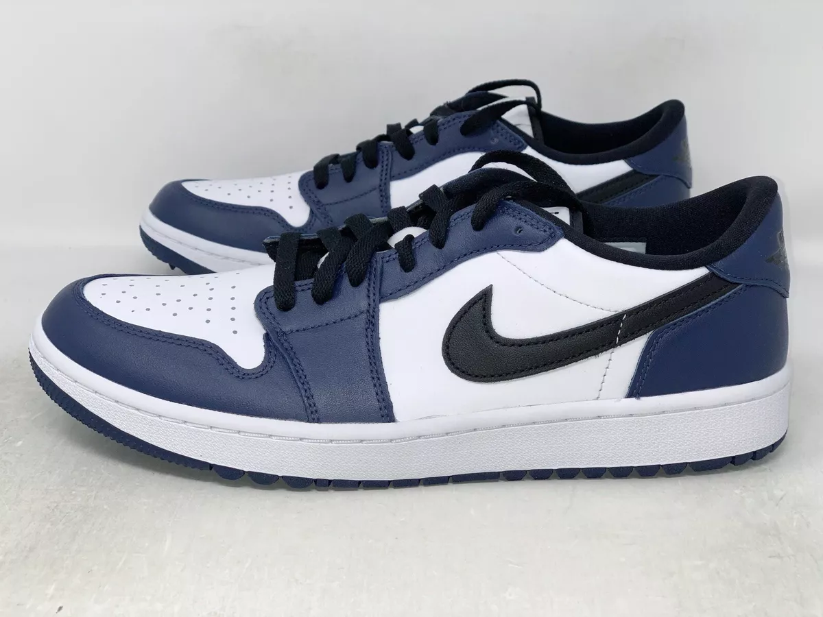 Air Jordan 1 Low Midnight Navy Golf Sneaker, Size 11.5 BNIB DD9315-104