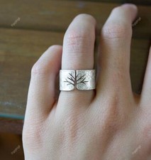 Handcrafted Artisan 925 Sterling Silver Band Ring Available in Size Options