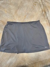 Champion Skort Large Gray Pull On Athletic Skirt Activewear Waist 36 Length 15