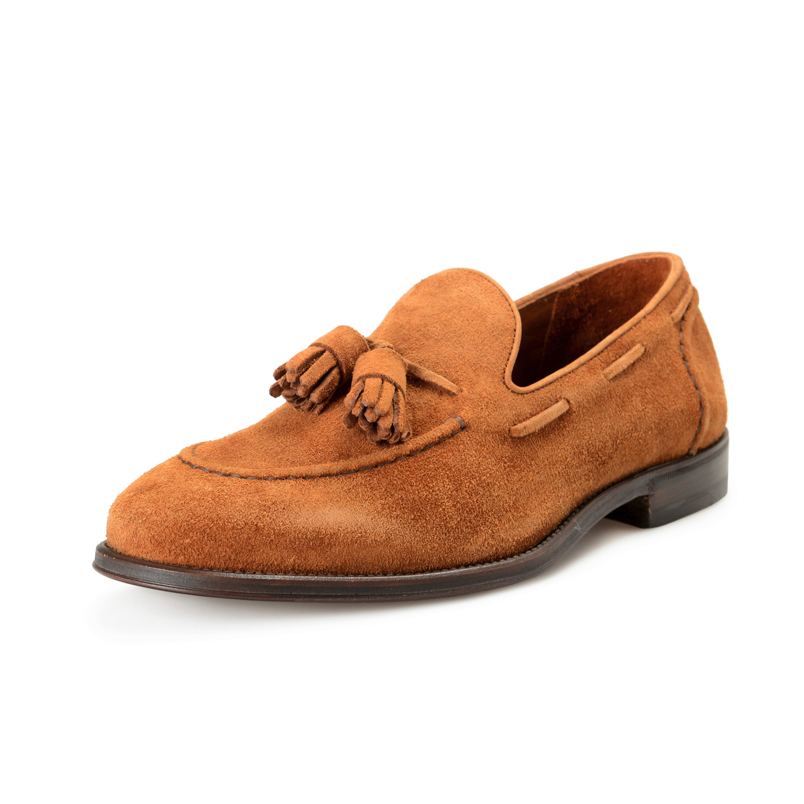 Officina Slowear Мужские коричневые замшевые кожаные мокасины без шнуровки sz 8 9 10