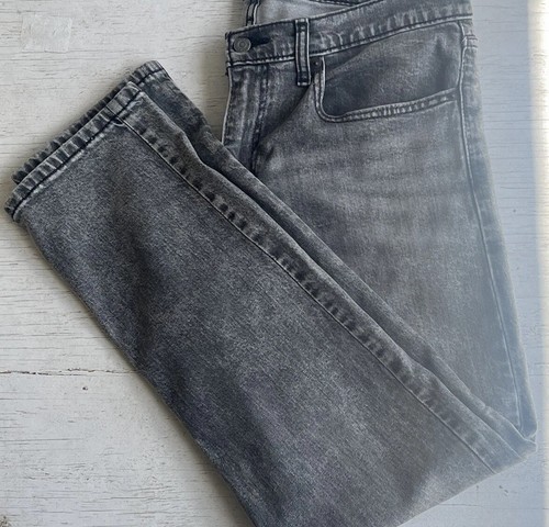 LEVI'S 502 Taper Stretch Jeans Faded Black Mid Rise 11” Men's 34x32 - Picture 5 of 6