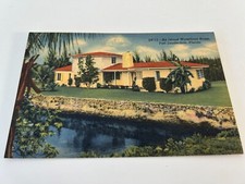 An Island Waterfront Home Fort Lauderdale Ft Lauderdale Florida Vintage Postcard