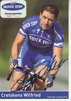 CYCLING Cycling Card CRETSKENS WILFRIED Team QUICK STEP 2007 Signed
