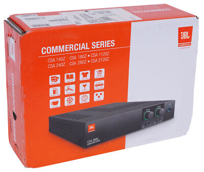 JBL CSA 2120 2 x 120w 2-Channel Power Amplifier Commercial Amp 4