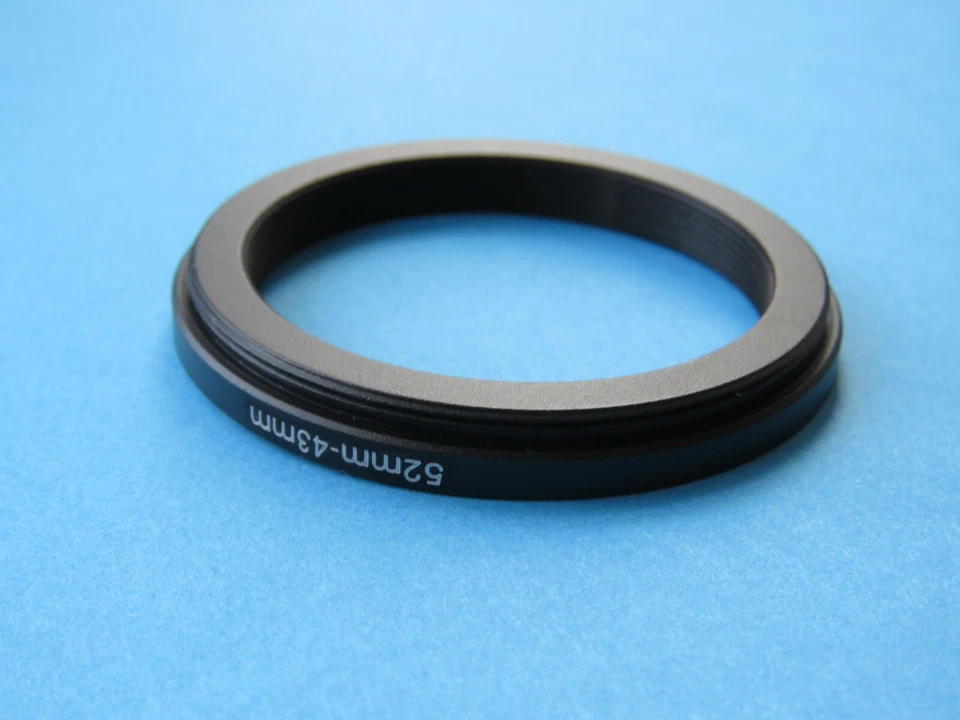 52mm to 43mm Stepping Step Down Ring Camera Lens Filter Adapter Ring 52mm-43mm - Image 2 of 2