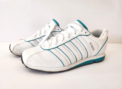 K-Swiss Arvee Women's Sneakers White Aqua Blue Leather