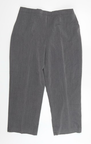 BASSINI Womens Grey Trousers Size 20 