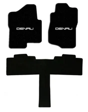 NEW! 2000-2020 GMC Yukon Denali Carpet Floor Mats Black, Red, Tan, Gray 3Pc Set
