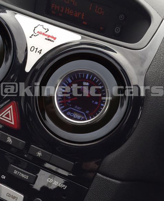 Corsa D Heater vent 52mm gauge pod panel adapter.Twin pack Gloss Black inc VXR