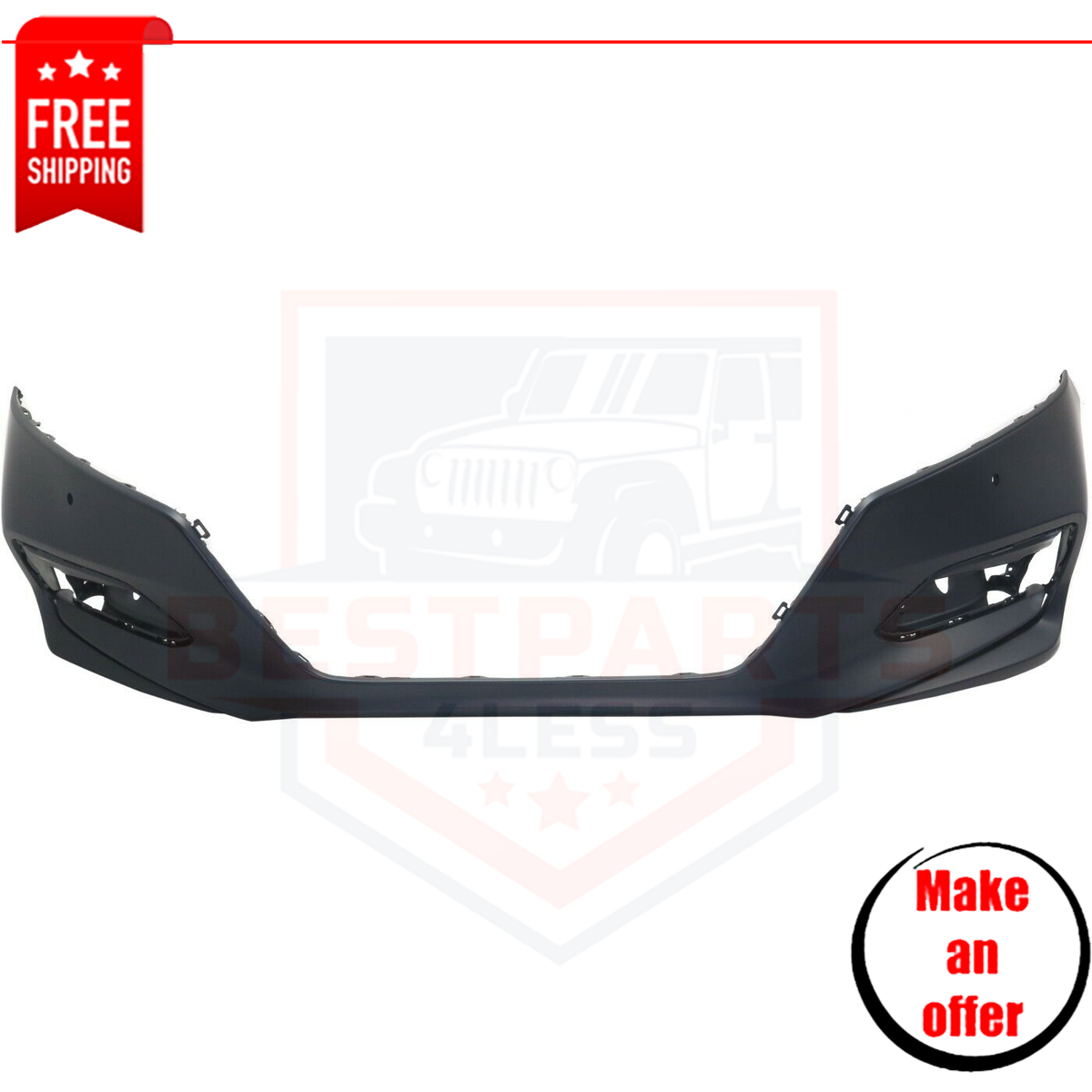 New Front Bumper Cover 04711TVAA11ZZ fascia primed for 2018-2021