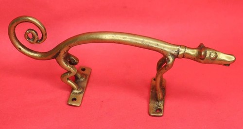 Unique Animal Shape Antique Style Handmade Brass Door Pull Handle Home Decor - Picture 7 of 10