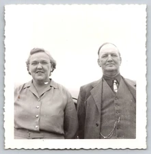 Photograph Found Vintage Photo Couple Black White MCM Picture