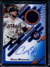 2025 Topps Pristine Alex Bregman Pieces Jersey Auto Blue Refractor #/75 Astros