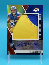 2024 Phoenix Rookie Silhouettes Blake Corum Red /99 RPA RC Patch Auto Rams