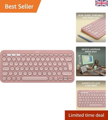 Rose Pebble Keys 2 K380s: Multi-Device Bluetooth Tastatur mit langer Akkulaufzeit