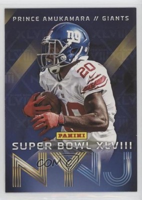 2014 Panini Super Bowl XLVIII New York Giants Prince Amukamara #9 0h1