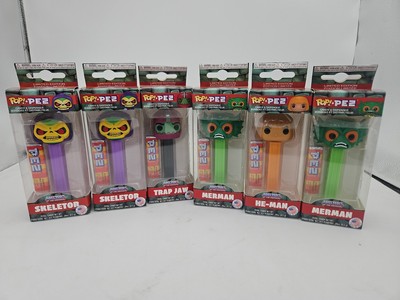 2018 Funko Pop Pez Masters of the Universe Merman He-Man Skeletor LOT 6 