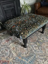 Upholdstered Foot stool, Coffee Table, Pouffe. Blackthorn Velvet