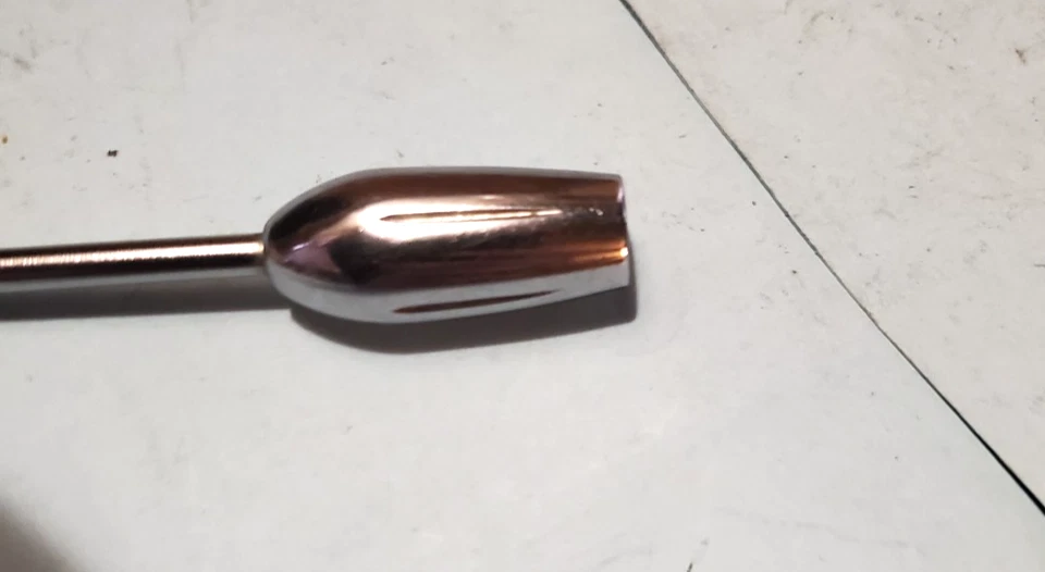 1955-56,57? Plymouth? Manija de señal de giro cromada Savoy/Belevede/Fury Foto 3 de 4