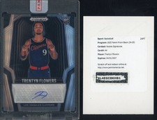 2024-25 Panini Prizm Black Trentyn Flowers Clippers RC Rookie AUTO