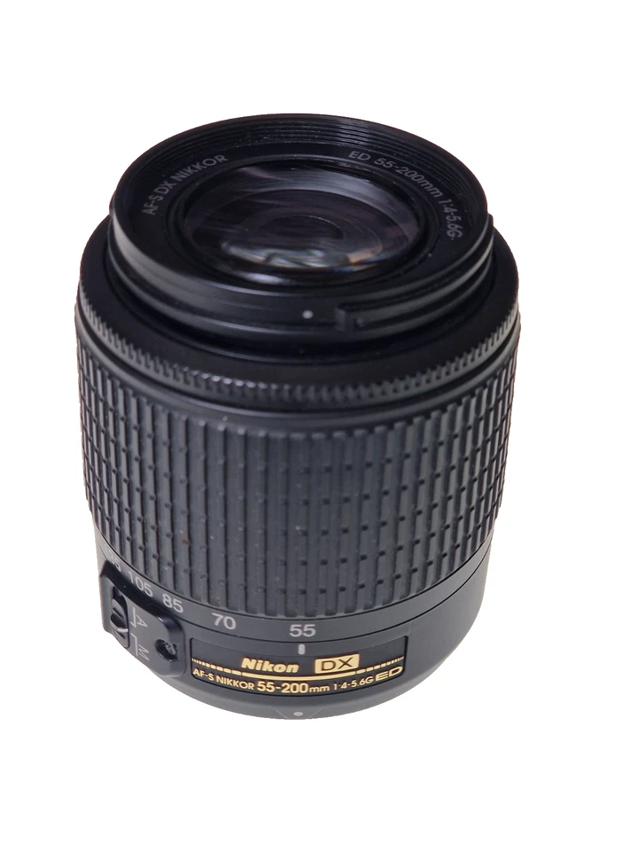 NIKON DX AF-S NIKKOR ED 55-200mm 1:4-5.6G Objektiv APS-C 55 200 Zoomobjektiv - Bild 1 von 2