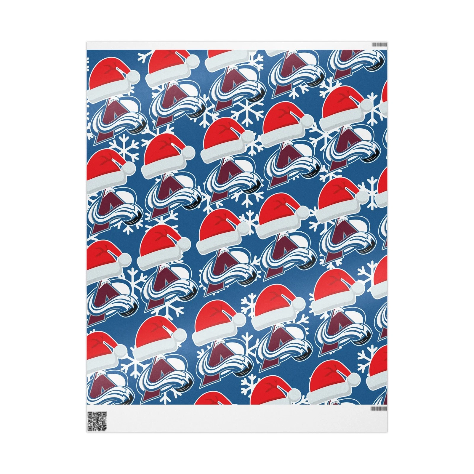 Colorado Avalanche Hockey Christmas Wrapping Paper Holiday Gift