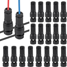 20Pcs Low Voltage Landscape Wire Connector Lighting Connector Waterproof 12/14/1