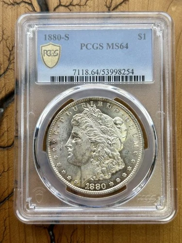 1880-S PCGS MS64 Morgan Silver Dollar $1 Uncirculated Coin