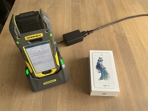 Cognex MX-1502 Barcode Leser Kamera für 2D Datamatrix DPM Codes iPhone Display