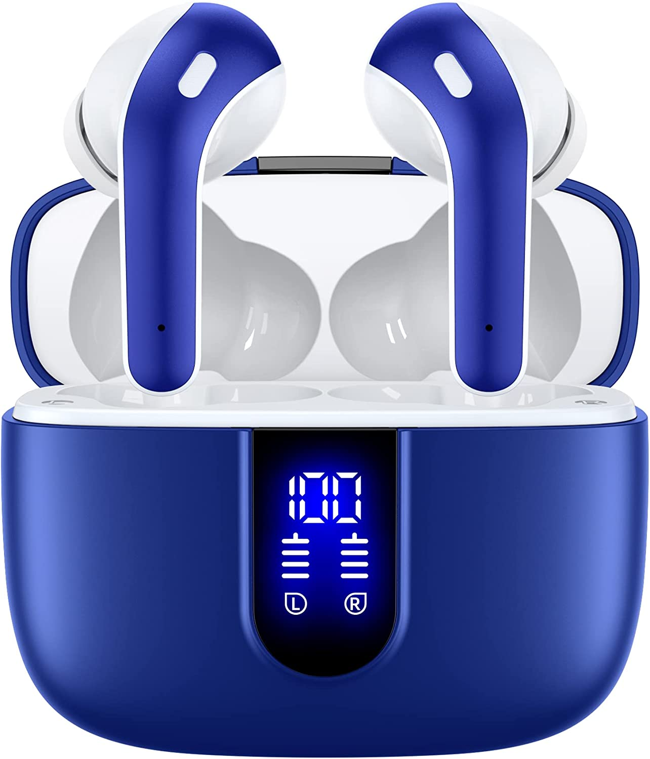 True Wireless Bluetooth Earbuds with 60H Playback & LED Power Display-image