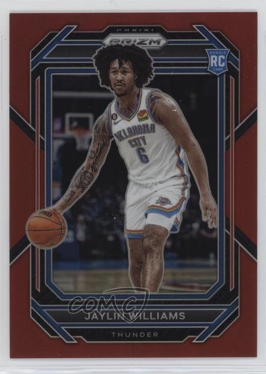 2022-23 Panini Prizm Red Prizm /299 Jaylin Williams #247 Rookie RC 15ej
