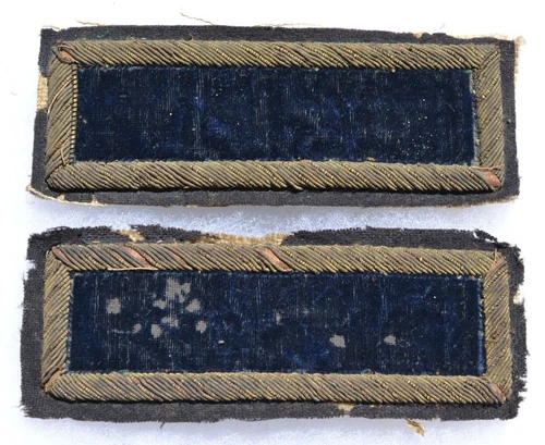 CIVIL WAR OR SPANISH AMERICAN WAR UNIFORM SHOULDER BOARDS SET OF 2    Lot. #11