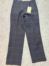 Levi's XX Chino Straight Fit 30x32 Men's Stretch Tech Blue Plaid Pants 389