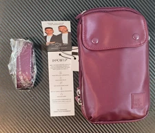 IHKWIP Everyday Essentials Crossbody Bag Water Repellent Built In RFID Maroon