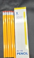 Vintage BLU School Supplies #2 HB Pencil Box (B16029) w/Latex-Free Erasers