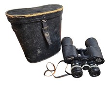 Vintage Sunscope 7x-12x50 Zoom Binoculars Fully Coated w/ Case Japan