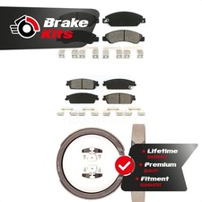Front Rear Semi-Metallic Brake Pads And Parking Shoes Kit For