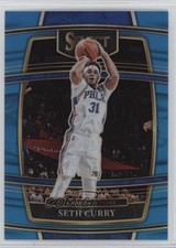 2021-22 Panini Select Concourse Light Blue Prizm 61/299 Seth Curry #84 15wb