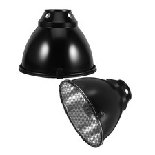 2 Sets Reptile Lamp Holder Heat Dome Hollow Out Design Shade Cover Plate